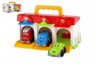 Toy Garage Teddies Garáž s autíčky 3 ks + doplňky - Garáž pro děti