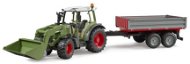 Bruder 2182 Traktor Fendt Vario 211 s čelním nakladačem a sklápěcím přívěsem - Tractor