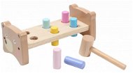 Hope Toys Detská drevená zatĺkačka – farebné kolíky - Zatĺkačka