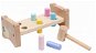 Zatloukačka Hope Toys Dětská dřevěná zatloukačka – barevné kolíky - Zatloukačka