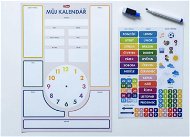 Sollau Dětský magnetický kalendář, samolepicí - Educational Clock