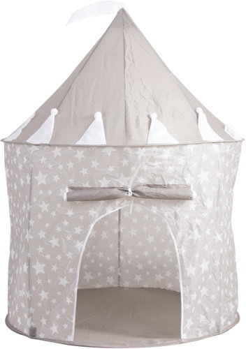 Aga4Kids Children's play tent Castle, grey - Tent for Children - Main image