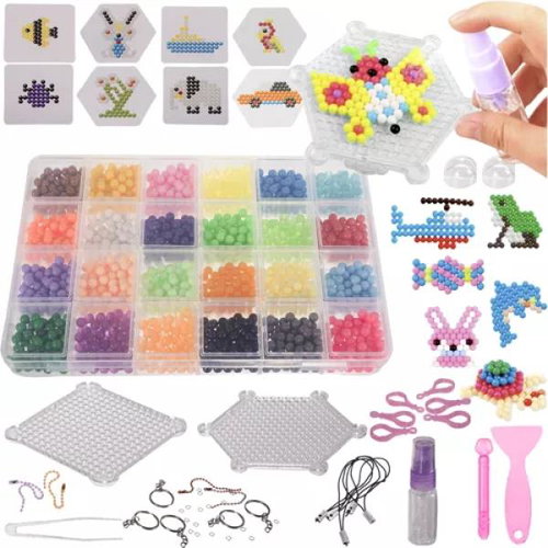 ISO Creative set with water beads 2 800 pcs - Jewellery Making Set - Main image