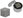 Silver magnetic balls in gift box