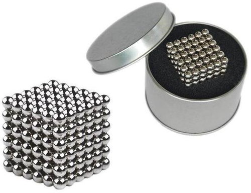 Neocube Silver magnetic balls in gift box - Building Set - Main image