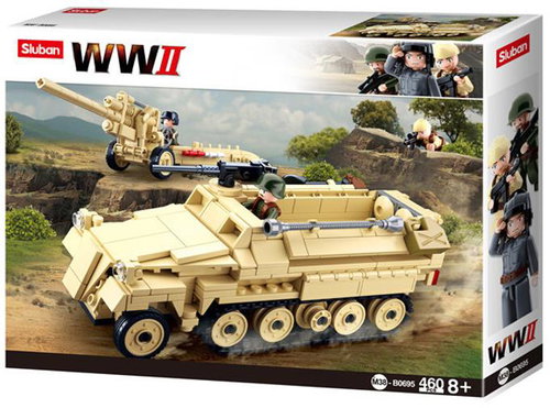 Sluban WWII M38-B0693 Veľký nemecký tank 2 v 1/PZ IV - Stavebnica - Hlavný obrázok