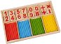 Didaktická hračka Kruzzel 22447 Montessori Drevená vzdelávacia hra s číslami - Didaktická hračka