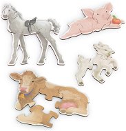Vemkel Dřevěné puzzle Farm animals - Dřevěné puzzle