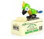 Pokladnička na mince - hladový papoušek - zelený - Pokladnička
