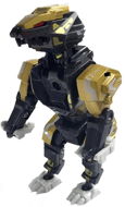 Mikrotrading Robot/zvíře 2v1 9 cm kov war lion zlatý - Figure