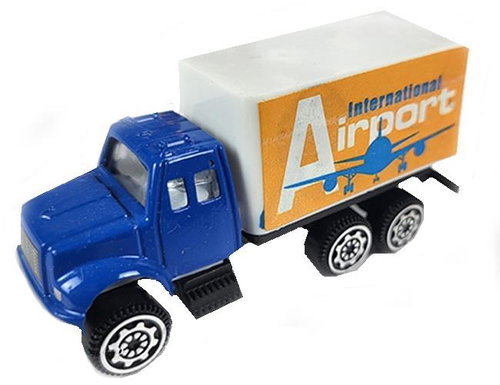 Mikro Trading Supply car 9,5 cm metal 1:64 free running, Airport, white - Toy Car - Main image