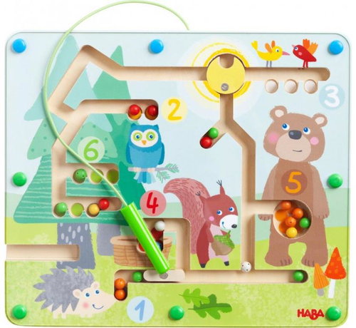 Haba Wooden Magnetic Labyrinth Forest Animals - Motor Activity Maze - Main image