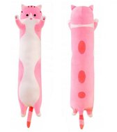 MDS Plyšová mačka pre deti 70 cm, ružová - Plyšová hračka
