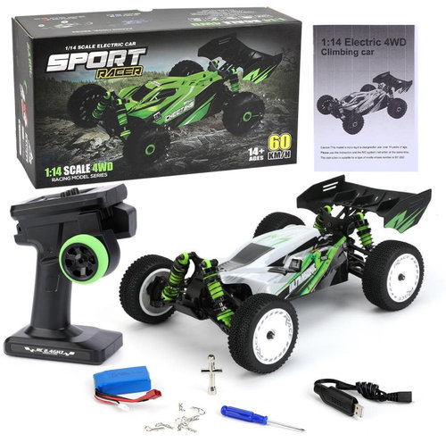 Esun RC Buggy Off-road vehicle Sport Racer 1:14 white-green - Remote Control Car - Main image