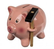 MDS Treasure box - Piggy with a hammer - Piggy Bank