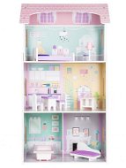ECOTOYS Třípatrový domeček pro panenky jahodový - Doll House