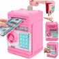 MDS Pokladnička s kódem v podobě trezoru - růžová - Piggy Bank