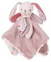 Bukowski Bibi Baby Rug Zajíček holčička růžová – muchláček 33 × 33 cm - Baby Sleeping Toy
