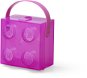 LEGO Box s rukojetí – průsvitná fialová - Úložný box