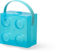 LEGO Box s rukojetí – průsvitná modrá - Úložný box