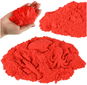 Kinetický písek KIK Kinetický písek v sáčku, červený,  1 kg - Kinetický písek