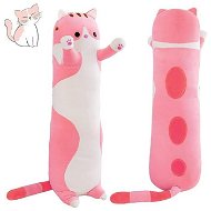 LEVENTI Plyšová mačka dlhá 50 cm ružová - Plyšová hračka