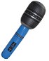Funny Fashion Nafukovací mikrofon modrý - Rocker - Disco - 75 cm - Luftballon