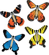 Insect Lore Natahovací motýlek 1 ks, různé barvy - Chytání hmyzu