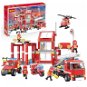 COGO Velká hasičská stanice kompatibilní 827 dílků - Building Set