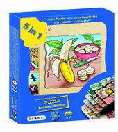 Beleduc Vývojové vrstvené puzzle Banán - Dřevěné puzzle