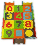 ALUM Vzdělávací pěnová podložka s ohrádkou pro děti 30 ks 3 v 1 - Foam Puzzle