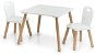 Kids' Table ZELLER Sada 3ks dětský stolek se dvěma židlemi bílý - Dětský stůl