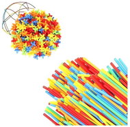 KRUZZEL 22408 Creative building from straws 408 pieces - Building Set