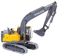 DOUBLE E RC bagr Volvo EC160E 1:14 celokovové profesionální rypadlo RTR 98% kov - RC bagr