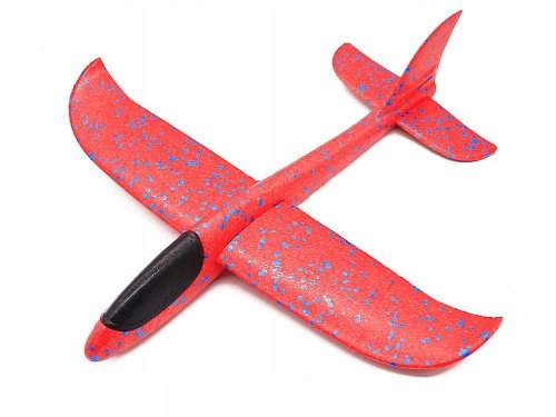 Verk 18219 Foam throwing plane 37 cm red - Children's Airplane - Main image