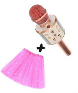 Senzanákupy Sada pro zpěvačky svítící sukně + karaoke mikrofón - Instrument Set for Kids