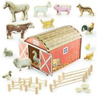 ULANIL Farma s figurky zvířat 13 ks - Figure and Accessory Set