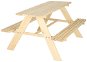 Build & Trade & Innovative Záhradná lavica, drevený stôl pre deti 92 × 78 × 52 cm - Záhradná lavička