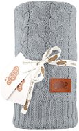 Maya Moo Pletená deka pro miminko 80 × 100 cm šedá - Deka