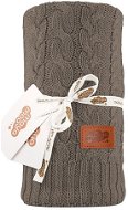 Maya Moo Pletená deka pro miminko 80 × 100 cm tmavě béžová - Deka