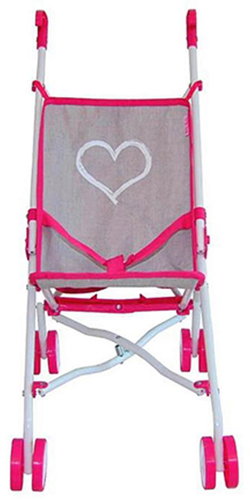Marini Doll's golf shoes heart pink / grey - Doll Stroller - Main image