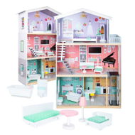 Knoki Dřevěný domeček včetně nábytku 117 cm - Doll House