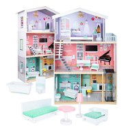 Knoki Drevený domček vrátane nábytku 117 cm - Domček pre bábiky