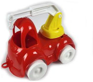 4sleep Auto stavební tahač 10 cm volný chod červené s bílým ramenem - Toy Car