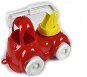 4sleep Auto stavební tahač 10 cm volný chod červené s bílým ramenem - Toy Car