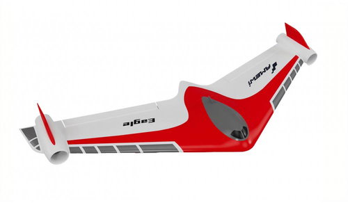 Amewi flying wing Eagle Twin V2 PNP, red - Plastic Model - Main image