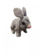 Leventi Interaktivní plyšový králíček, šedý - Soft Toy