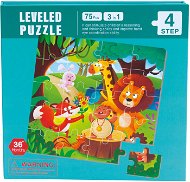 Bino Europe Magnetické puzzle 3v1 zvířátka - Jigsaw