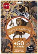 APLI Zvířata savany, znovu použitelné, 50 ks - Kids Stickers