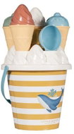 Little Dutch Sand bucket set with ice cream Ocean dreams blue - Sand Tool Kit